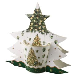 Alternative view of Cana de Craciun din portelan 360 ml Tree Sparkle, in ambalaj decorativ