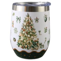 Cana termos de Craciun 330 ml Tree Sparkle, in cutie decorativa