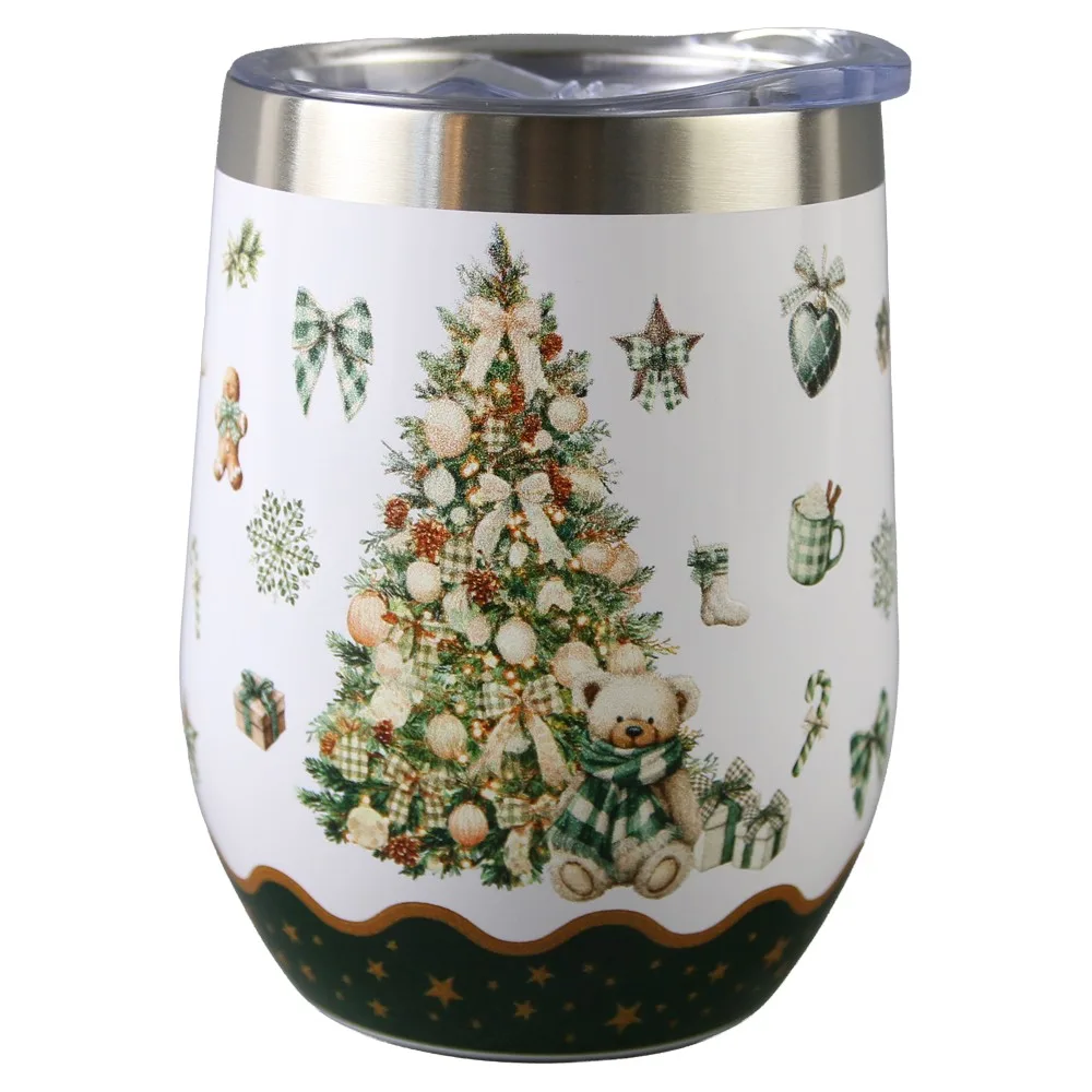 Cana termos de Craciun 330 ml Tree Sparkle, in cutie decorativa