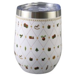 Cana termos de Craciun 330 ml Ornament Joy, in cutie decorativa