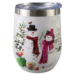 Cana termos de Craciun 330 ml Snowman Smile, in cutie decorativa