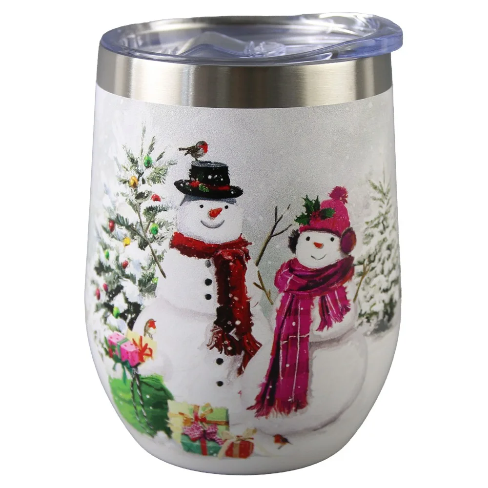Cana termos de Craciun 330 ml Snowman Smile, in cutie decorativa