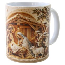Alternative view of Cana ceramica "Sarbatori Fericite" sceneta Betleem 330 ml