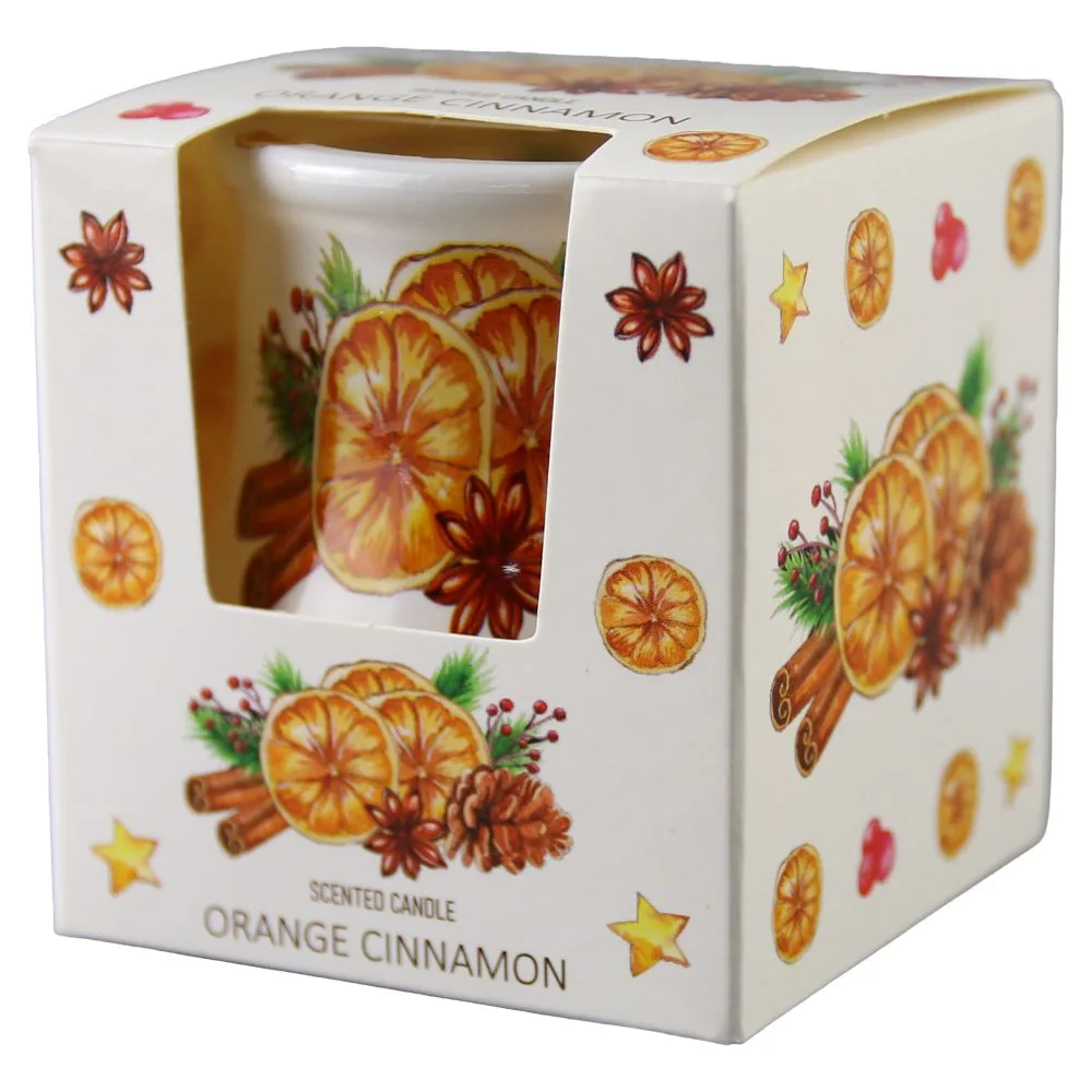Lumanare parfumata in pahar Orange Cinnamon 80 g - imagine 2