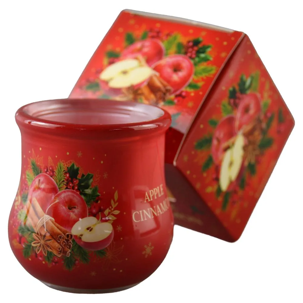 Lumanare parfumata in pahar Apple Cinnamon 80 g