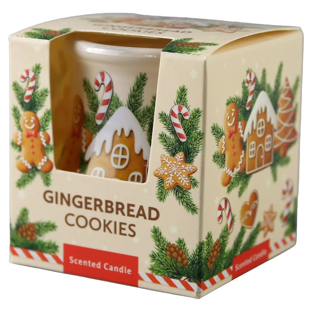 Lumanare parfumata in pahar Gingerbread Cookies 80 g - imagine 2