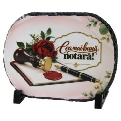 Placa din ardezie "Cea mai buna notara!" 19x14 cm