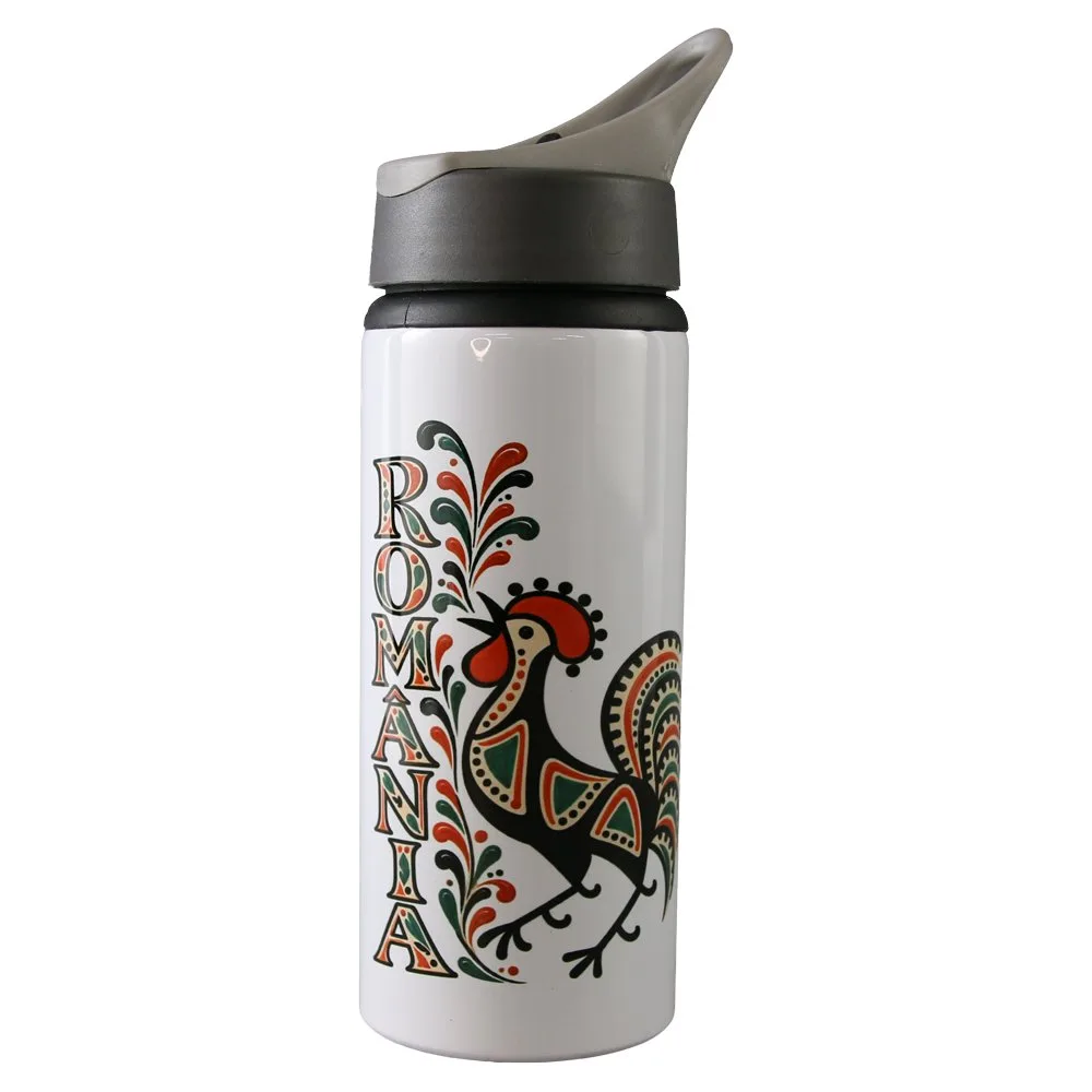 Termos metalic cu pai Romania 500 ml, Cocos de Horezu