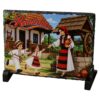 Placa din ardezie Romania 19x14 cm, Mama cu copii