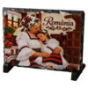 Placa din ardezie Romania 19x14 cm, Bunica cu nepoata