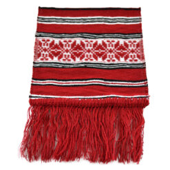 Stergar artizanal traditional 40x17 cm, Rosu/Alb/Negru
