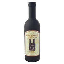 Set 3 accesorii de vin in cutie cu forma de sticla 24 CM - imagine 4